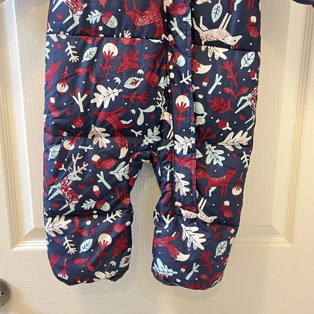 Columbia Infant Snuggly Bunny II Bunting Down Snowsuit Woodland Girls 6-12 Mos